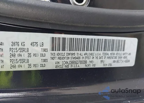 2016 Jeep Compass Sport Se z USA, uszkodzony, nr VIN 1C4NJDBB9GD799398